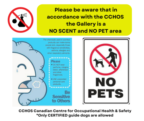 No Scents No Pets Policy signage